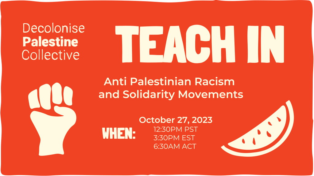 Anti Palestinian Racism and Solidarity&nbsp;Movements