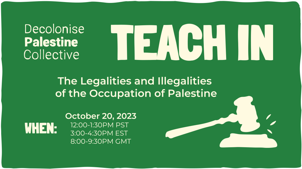 The Legalities and Illegalities of the Occupation of&nbsp;Palestine